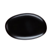 CAC China MOT-13-BLK Morton Platter 8"L X 12.25"W X 1.25"H Porcelain