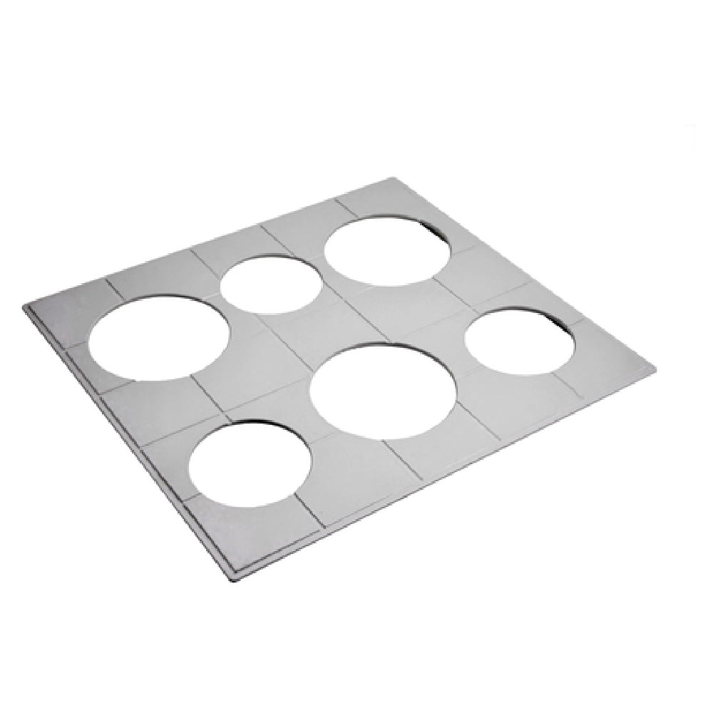 Bon Chef 52045 E Z Fit Custom Cut Tile 19-1/8" X 20-13/16" With 6 Cutouts For (3) #9203 & (3) #9202