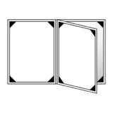 Risch RATTAN-4V 5.5X8.5 Rattan Hardback Basket-woven Menu Cover (specify Color)