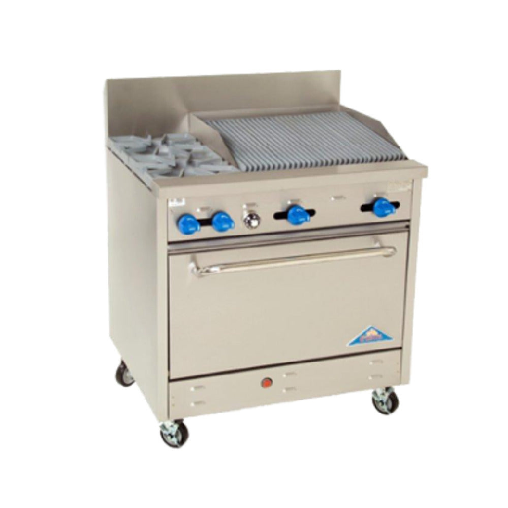 Comstock-Castle F330-2RB Range Gas 36" Wide