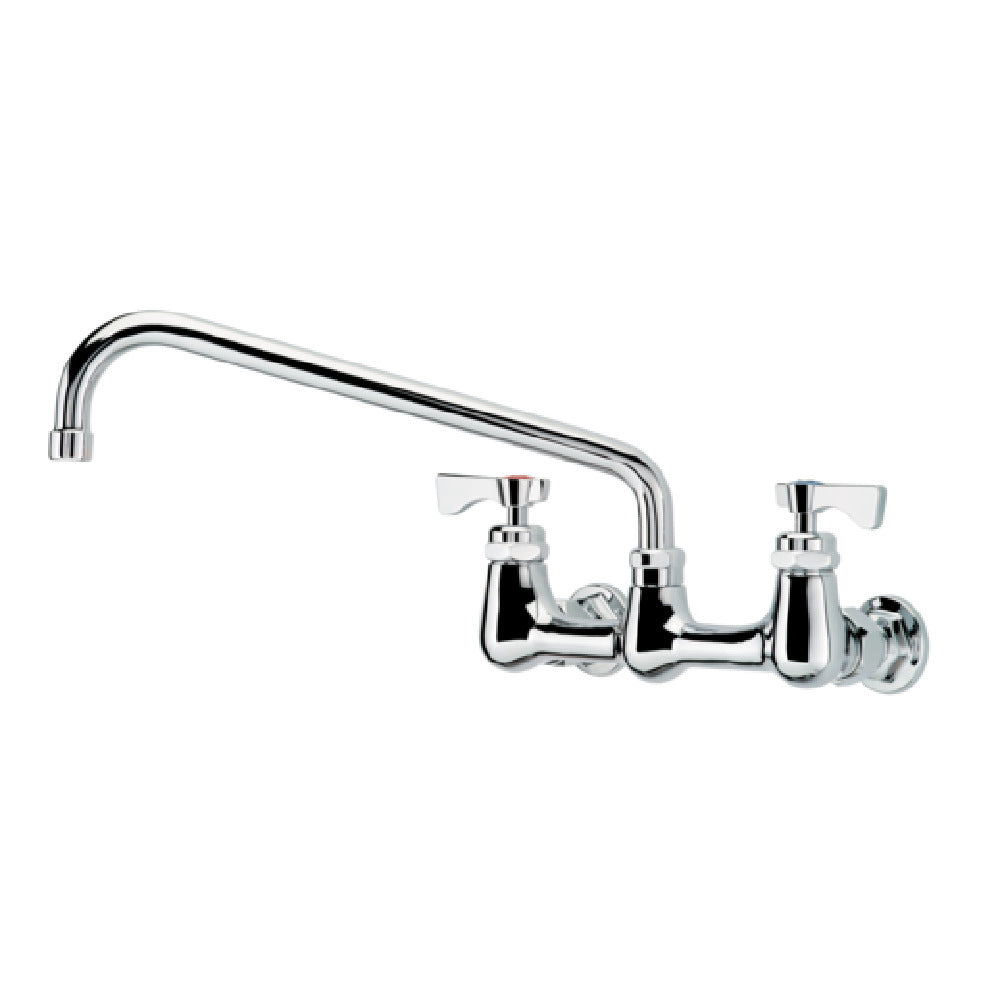 Krowne 14-812L-W-E4 Royal Series 8" Wall Mount Faucet With 12" Swing Spout Vandal Resistant Wristblade Handles