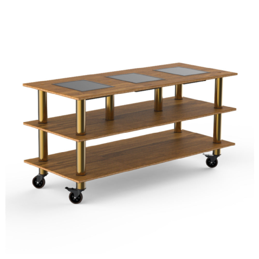 Steelite MGCMLD07BBXW - Triple Warming Station, 71.0" X 29.5" X 35.0", Modular