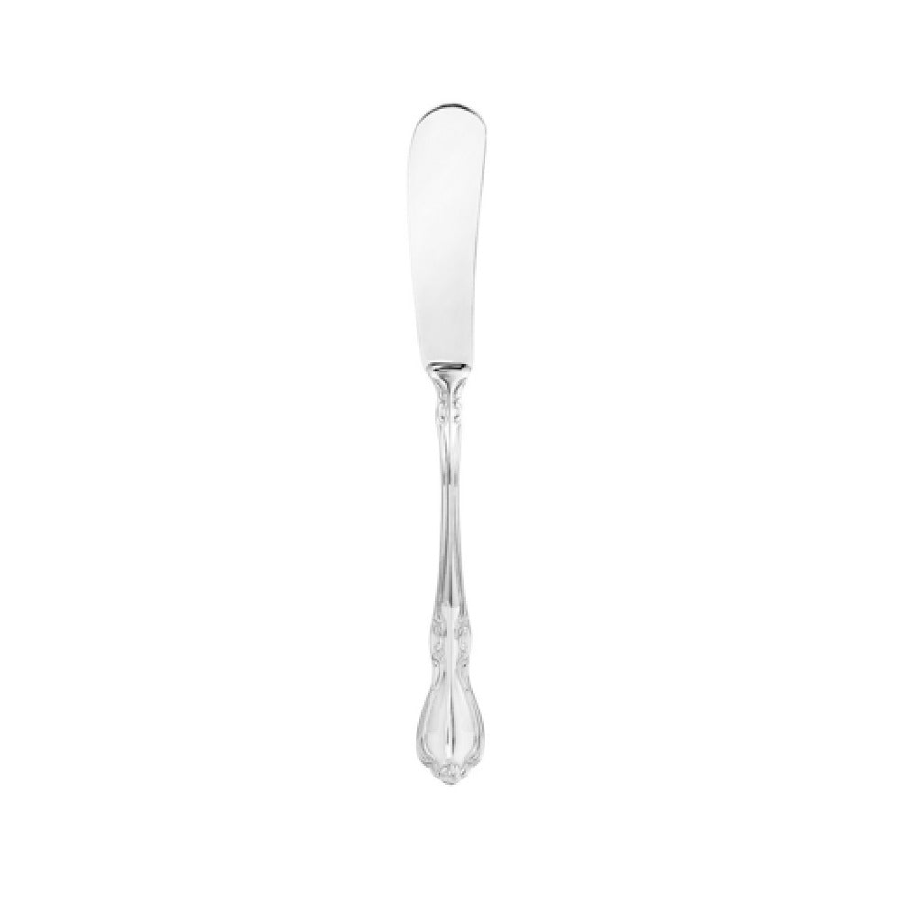 CAC China 8023-12 Glamour Butter Spreader 6 3/4" 18/8 Stainless Steel Heavy Weight