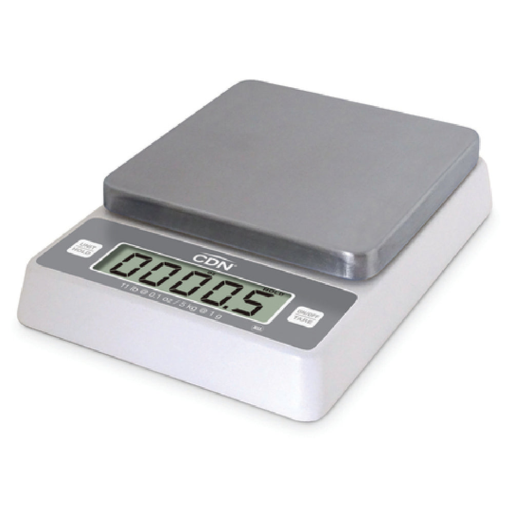 CDN SD1114 Digital Portion Control Scale 7-7/8"W X 5-7/8"D X 1-3/4"H 5-3/8" Square Platform