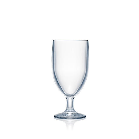 Steelite N206123 Strahl® Water/Soda Goblet Glass 12 Oz. (H 6-1/2" M 3" T 3" B 2-3/4") Shatter Proof