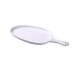 Yanco MO-809 Moderne Pan Plate 15-1/2"L X 7-1/2"W X 1-1/4"H Organic Shaped