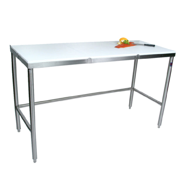 John Boos TC048A Trimming Table 108"W X 24"D 3/4" Reversible Poly Flat Top