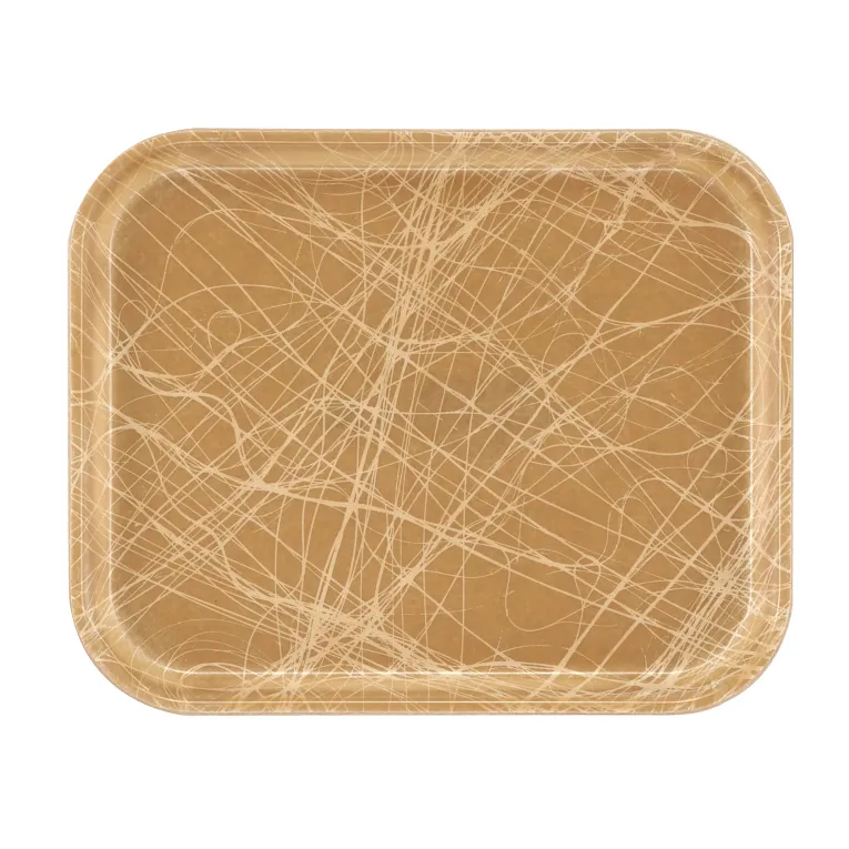 Cambro 810214 Camtray® Rectangular 8" X 9-7/8" Abstract Tan
