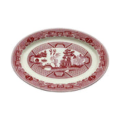 Cameo China 688-123 Pink Willow Platter 12" X 8-3/8" X 1"H (30.5 Cm X 22 Cm X 2.6 Cm)