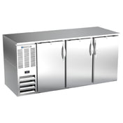 Beverage Air BB72HC-S - Refrigerated Back Bar Storage Cabinet, Three-section, 72"W X 30-3/8"D X 34"H