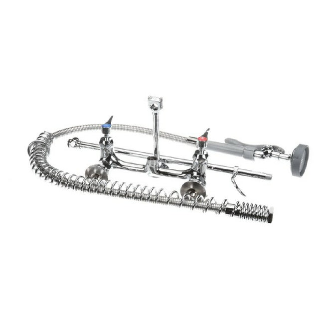 T&S Brass B-0133-CR-B Pre Rinse Easyinstall 8 Wall Mount Fau
