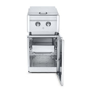 Crown Verity ICM-SBNG-1D Infinite Series Cabinet Module With Dual Side Burner And A Single Drawer (Ng)