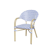 Plantation Prestige Commercial Furniture 2191100-0490 Belize Arm Chair Weave Back & Seat Designed For Outdoor & Indoor Use