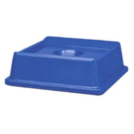 Rubbermaid FG279100DBLUE - Untouchable® Bottle & Can Recycling Top, 20-1/8" Sq X 6-1/4"H