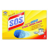 AllPoints 8136306 Steel Wool Soap Pads 4 Count