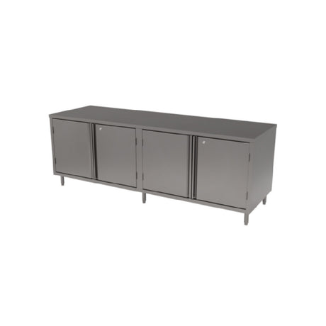 BK Resources CST-3084HL Chef Table With Hinged Doors And Lock 84"W X 30"D