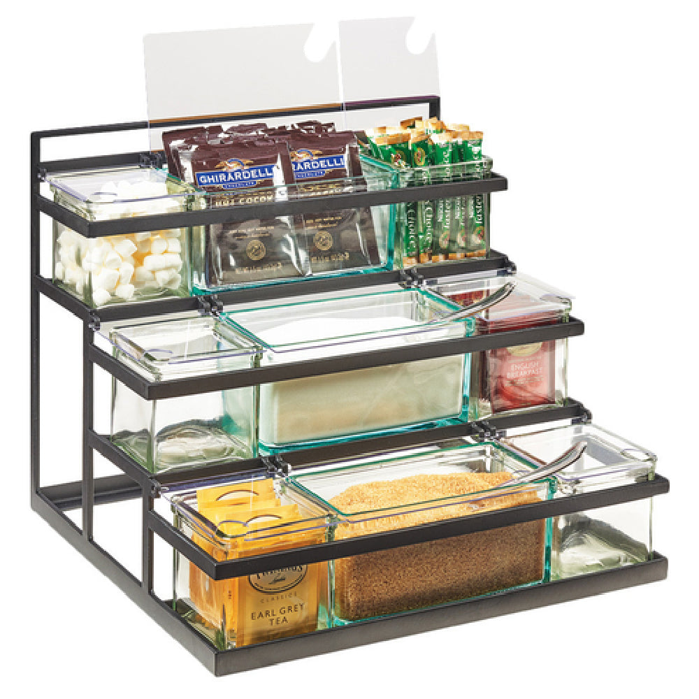 Cal Mil 3603-13 Condiment Stair Step Display 16"W X 14-3/4"D X 13-1/2"H 3-tier