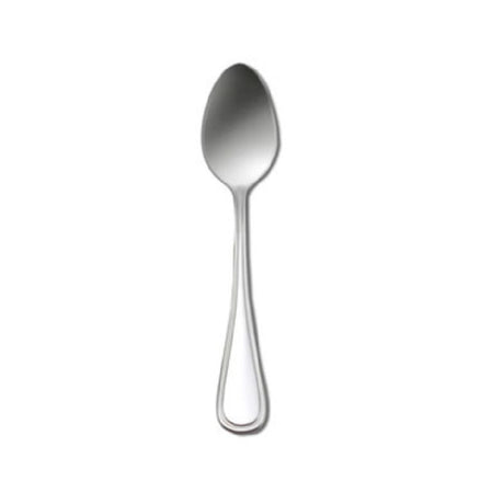 1880 Hospitality V015SFTF Oneida® European Teaspoon 5-3/8" Curved Border Along Handle