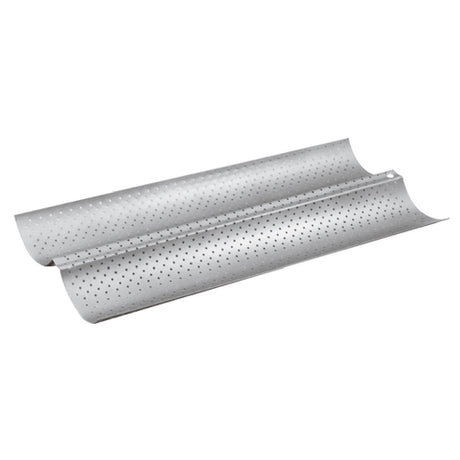 Paderno A4701435 Baguette Ban 15"L X 6-1/4"W X 1"H (2) 2-7/8"W Rows