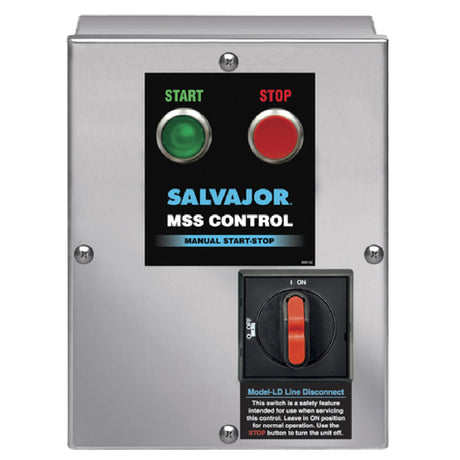 Salvajor MSS-LD Start/stop Push Button Control With Safety Line Disconnect NEMA 4 Stainless Steel Enclosure