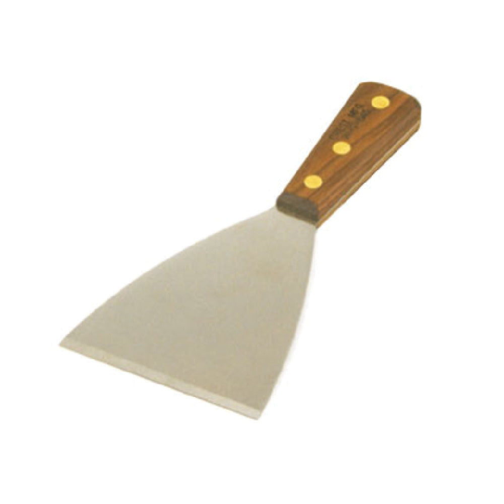 Crestware WHG45 Grill Scraper 4" Stiff Stainless Steel Blade