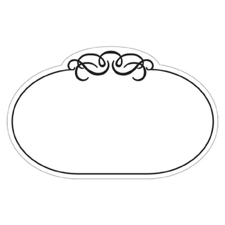 Hubert 52240 - Merchandising Tag, 3-1/2" X 2-1/4"H, Oval