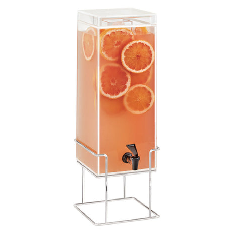 Cal Mil 22002-3-49 Mid-Century Beverage Dispenser 3 Gallon Capacity 8-1/4"W X 9-3/4"D X 25-3/4"H