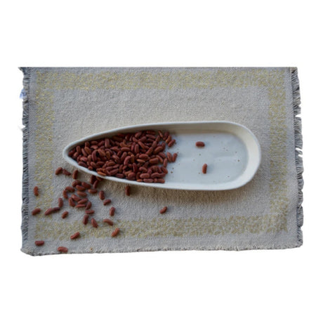 By The Earth Living SP061 Boat Platter 14" X 5" Speckled