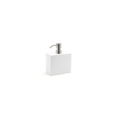 FOH CSP109WHT22 28oz New York Hand Sanitizer Pump Snow With Mirrored Top Includes One CSP109WHT22-BTM 28oz New York Hand Sanitizer Pump Base Snow