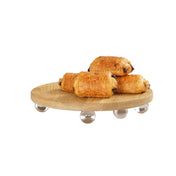 Cal Mil 23857-12-21 Milo Riser Board 12"W X 12"D X 2.5"H Oak With Clear Acrylic Feet