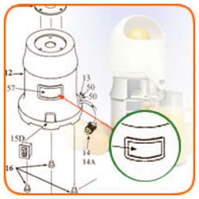 Sunkist 57 Logo Plate Label & Fasteners