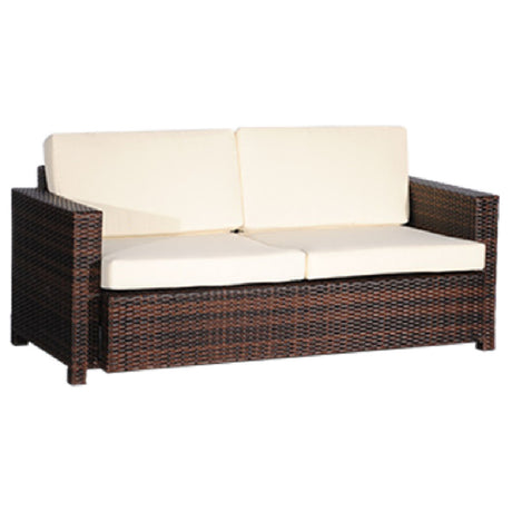 JMC Furniture ESPRESSO DOUBLE COUCH Double Couch 26"H X 66"W Outdoor Use