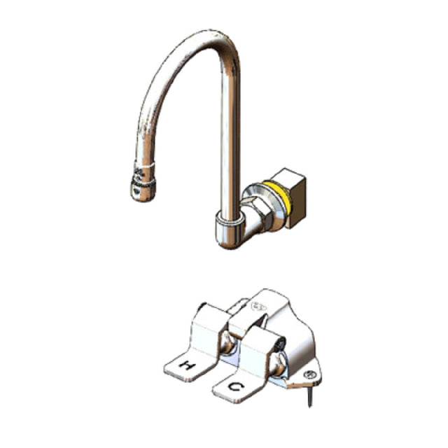 T&S Brass B-0502-537K Pedal Valve Double Floor Mount