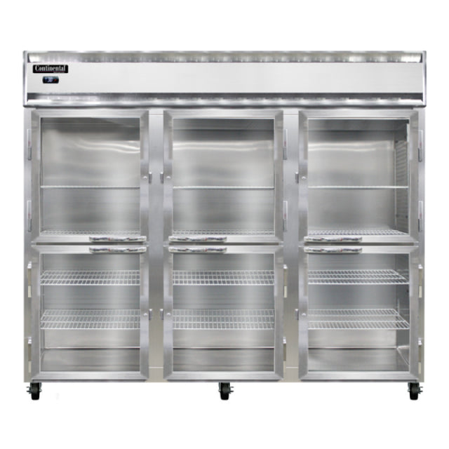Continental Refrigerator 3RENPTHD-GD-SD Extra-Wide Refrigerator 75 Cu. Ft. Capacity