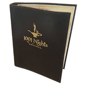 Menu Solutions FLEXLEATH-C Menu Cover Holds 8-1/2" X 11" Inserts Single Panel With 1 View