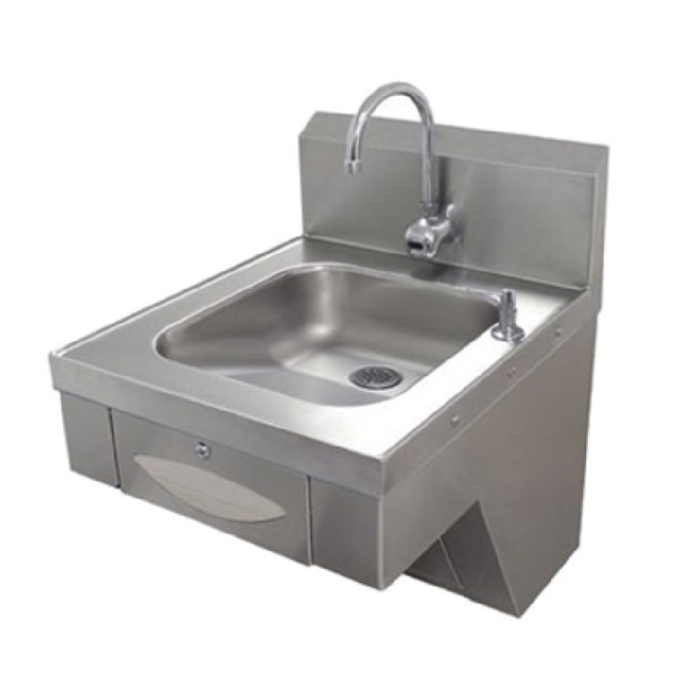 Advance Tabco 7-PS-41 ADA Compliant Hand Sink Tapered Bowl Design Wall Mounted