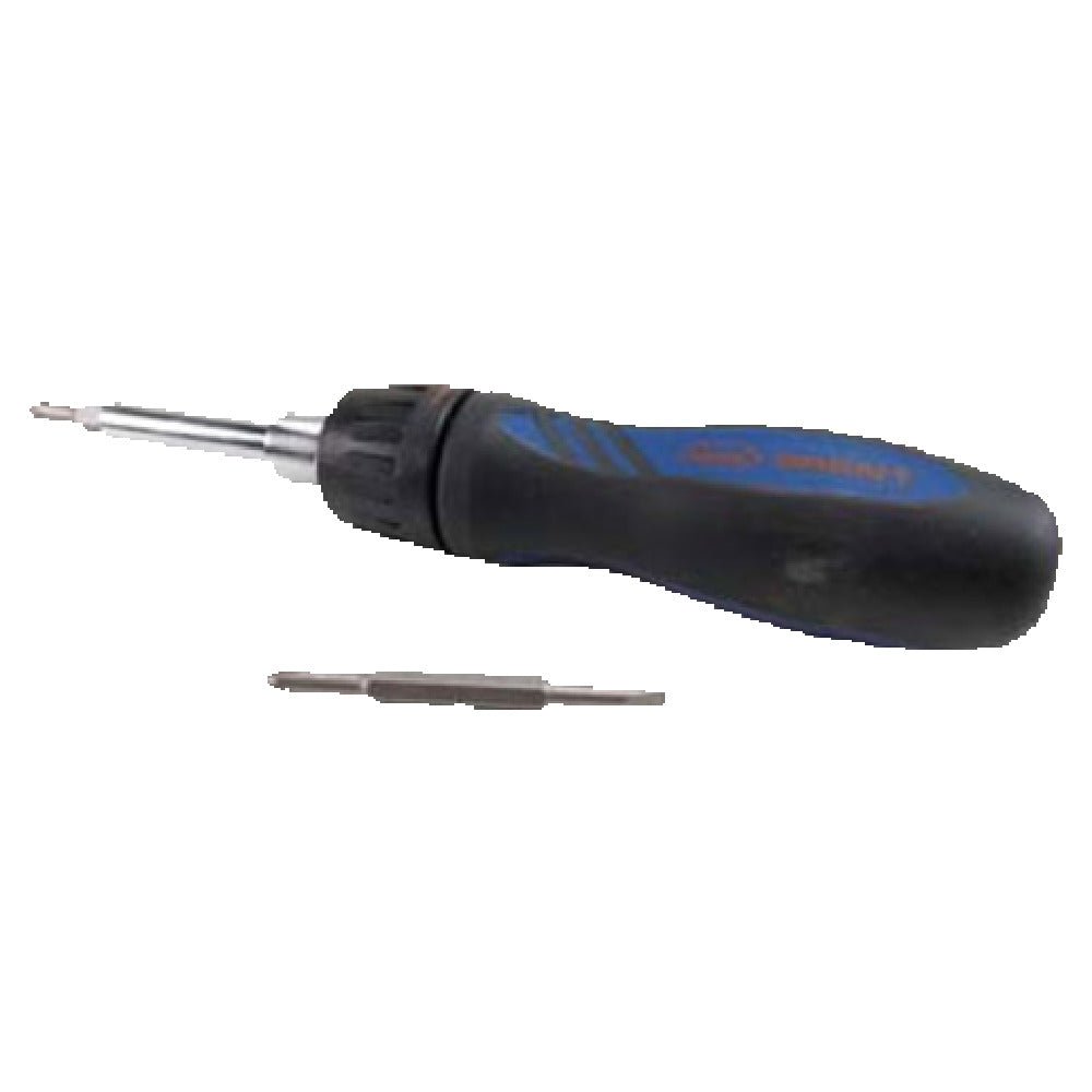 Franklin Machine Products 142-1559 6 In 1 Ratchet Screwdriver Features Forward And Reverse Ratcheting Adjustment Collar