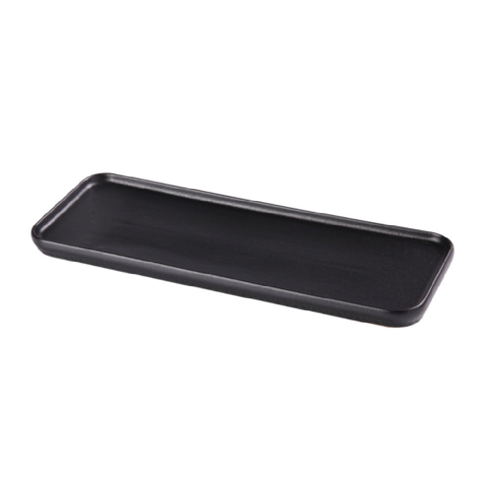 Yanco NB-513 Noble Black Plate 13-7/8"W X 4-3/4"D X 3/4"H Rectangular