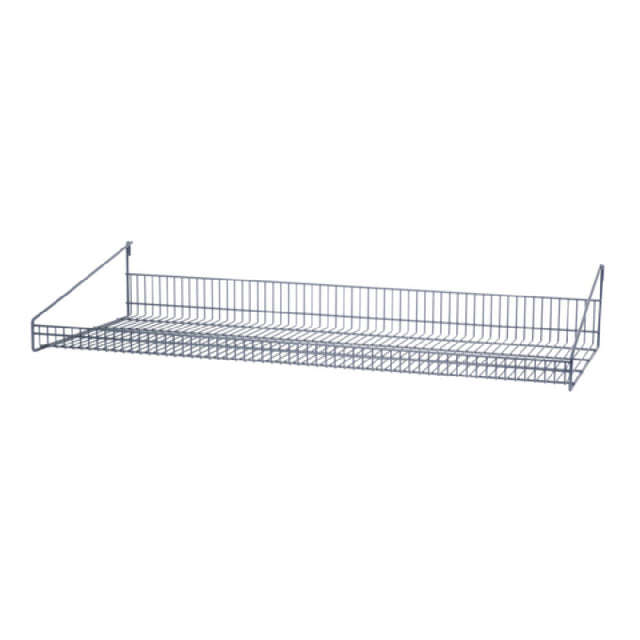 Quantum SG-LS1448GY Store Grid Shelf 48"W X 14"D X 7-1/2"H With Retaining Front Edge