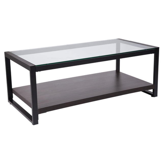 Flash Furniture NAN-JH-1735-GG Rosedale Glass Coffee Table 47-1/4"W X 23-1/2"D X 18"H