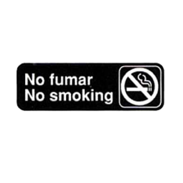 Tablecraft 394589 Cash & Carry Sign 3" X 9" "No Fumar/No Smoking"