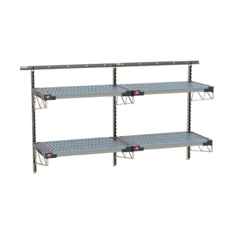 Metro SW-2172S4-45-2TIER - SmartWall Life Wall Shelving Kit, Double-wide, Two-tier