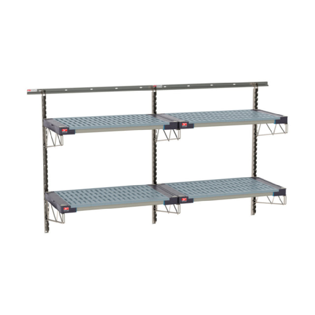 Metro SW-2172S4-45-2TIER - SmartWall Life Wall Shelving Kit, Double-wide, Two-tier