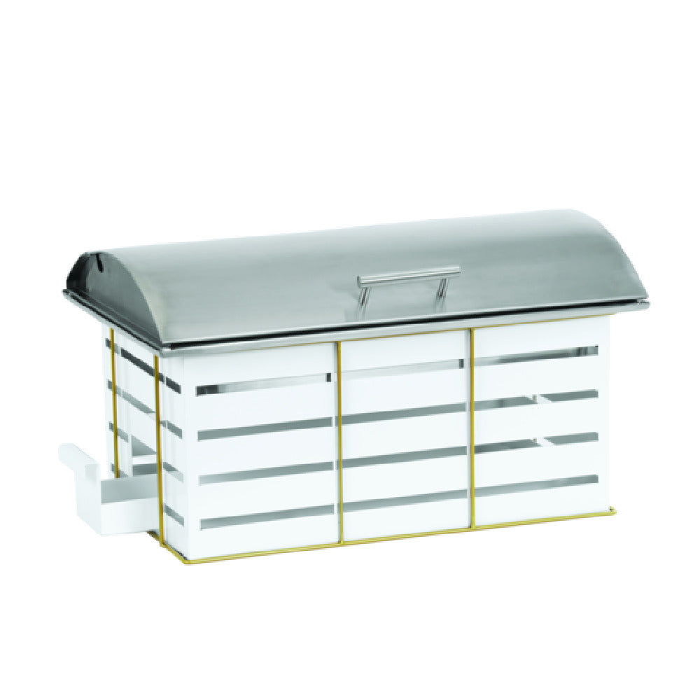 Cal Mil 22630-15 Chafer 7"W X 7-1/4"D X 18-1/2"H Holds Up To 5 Cans Of Fuel At A Time