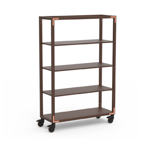 Steelite MGCCAN14DCXW Canvas Three Shelf Unit Dark Barushed Copper On Casters Steelite Performance