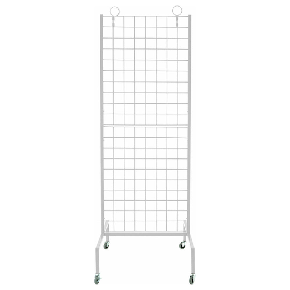 Chef Master 09014X Merchandising Wall Rack 2' X 5' (38) 9" White Hooks With Price Shield