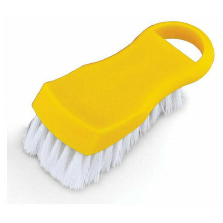 Omcan 80505 (80505) Cutting Board Brush Looped Handle Yellow Plastic Construction