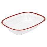 Bauscher Hepp TREW7620 - Enamelware Collection Dish, 13-1/2 Oz., 7-3/4"L X 6"W X 1-3/4"H