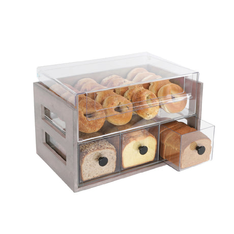 Cal Mil 3624-110 Aspen Bread & Pastry Display 12-3/4" X 10-1/4" X 13-1/4"H (3) Drawers