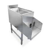 Omcan 47521 (CS-BS-12) Blender Station Freestanding With Dump Sink 9" X 9" X 4" Deep Bowl